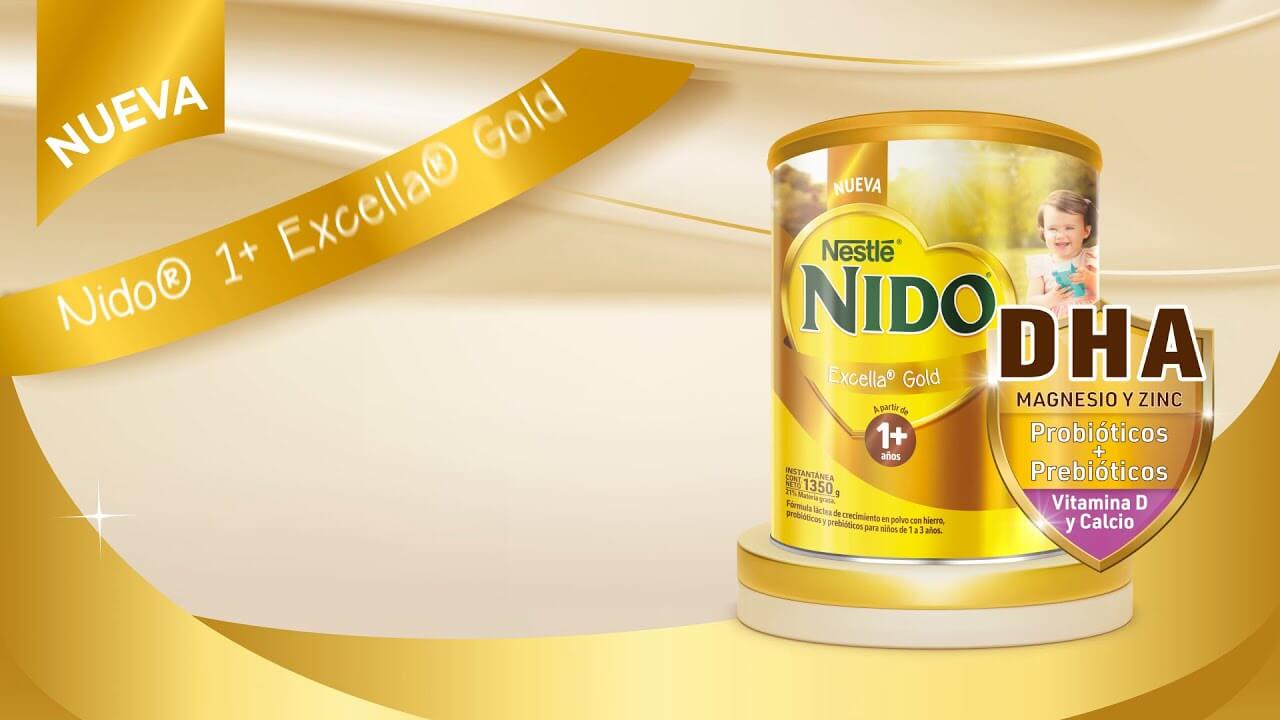 Nueva Nido® Excella Gold ÚNICA con DHA, probióticos y prebióticos