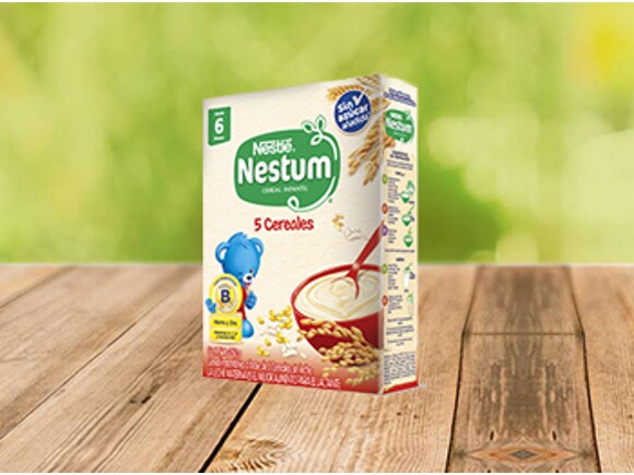 Nestle Cerelac - 5 cereales con leche, 14.11 oz