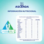 Ascenda información nutricional